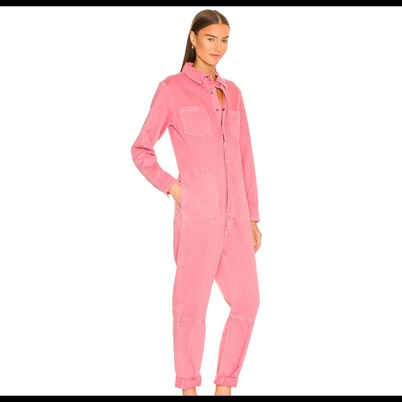 One Teaspoon Paradise Utility Jumpsuit in Worn Pink Small - Picture 2 of 13